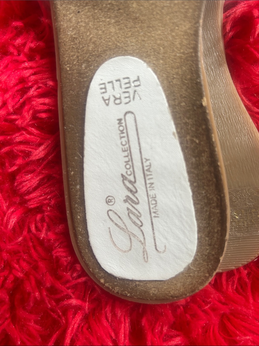 Vera Pelle White Sparkle Slide Sandals - Picture 9 of 9